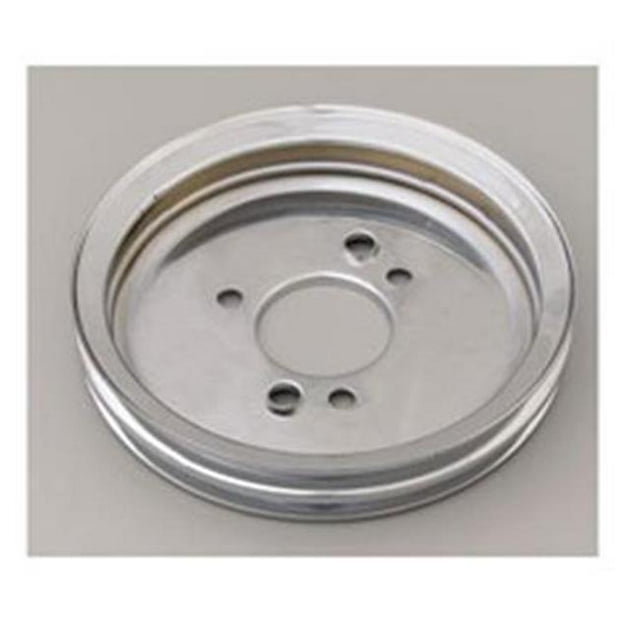 Trans-Dapt 9816 Chrome Double Groove Crankshaft Pulley