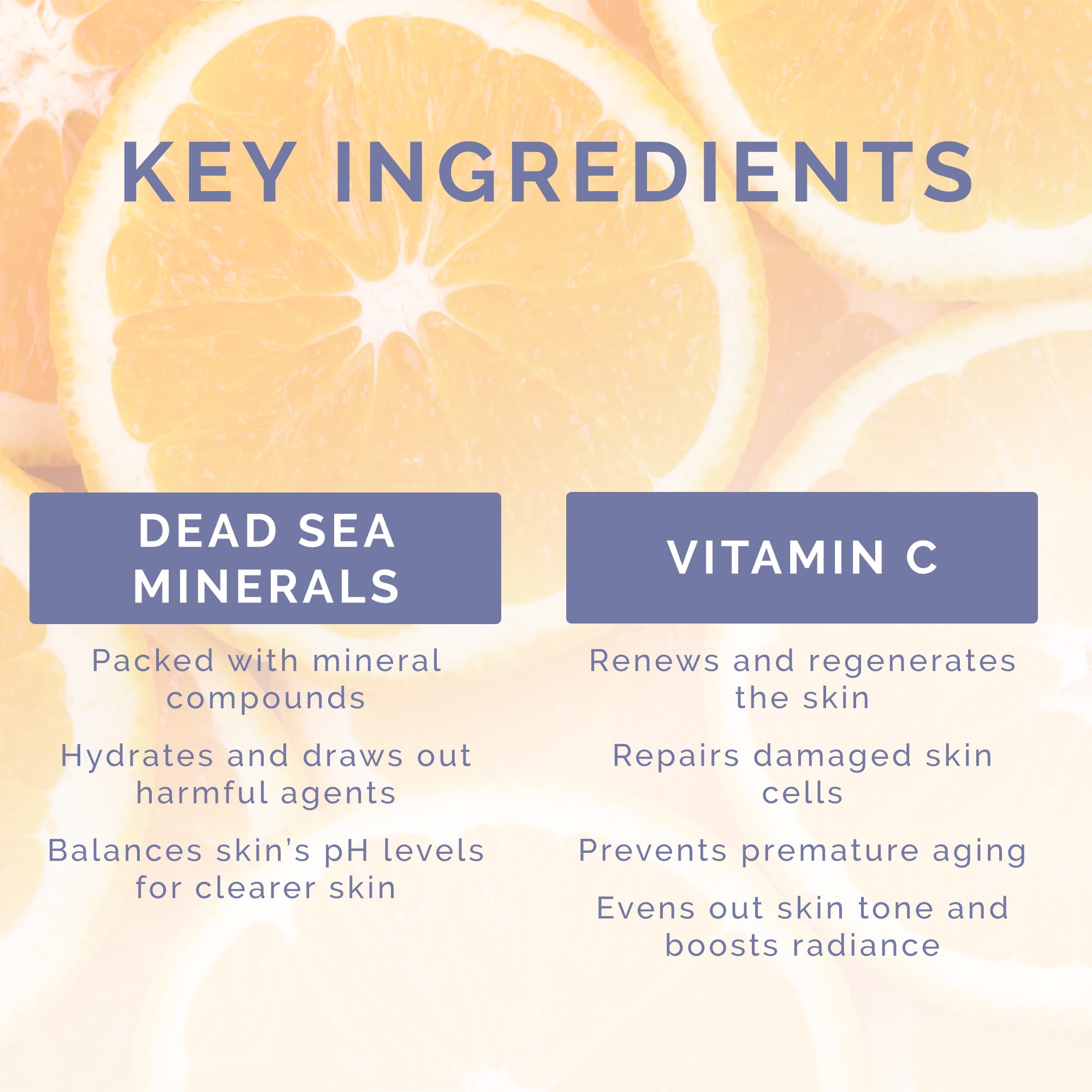 Vitamins and Sea Beauty Balancing Dead Sea Minerals & Vitamin C Toning Serum, All Skin Types, 2 fl oz