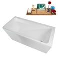 thumbnail image 5 of 59" Streamline B-352-117-BGM Soaking Freestanding Tub and Tray With Internal Drain in Brushed GunMetal, 5 of 10