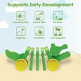 thumbnail image 4 of PlanToys® Dancing Alligator Pull Toy for Toddlers | Eco-Friendly Wooden Toy with Click-Clack Sound | Walking Toy for Babies, 4 of 8