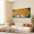 thumbnail image 4 of Canvas Wall Art for Living Room - Large Yellow Tree of Life Canvas Prints, Modern Abstract Nature Painting for Kitchen Bedroom Office Wall Decor, 4 of 7