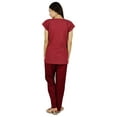 thumbnail image 6 of Bimba Womens Pajama Night Wear Set Short Sleeve Shirt with Pyjamas - Night Suit, 6 of 7