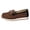 Brown, variant on Orthopedic Loafers for Women 2026 Wide Width Metal Decor Non Slip Platform Sneakers Fashion Elegant Lightweight Walking Shoes Beige Size 7