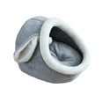 thumbnail image 1 of Cama cueva para gatos Salvador Camas para mascotas antideslizante con pelotas de juguete interactivas Gris S, 1 of 10