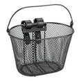 thumbnail image 1 of Cesta para manillar de bicicleta para niños, cesta de alambre de hierro, portátil, práctica, para llevar y almacenar. Negro, 1 of 9