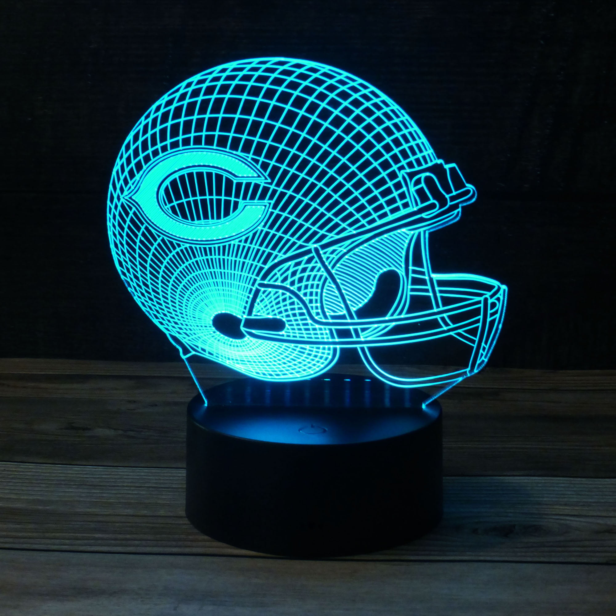 Perfect Gift for Football Sports Lovers Football Helmet Light Cleveland Browns Touch Control Football Helmet Light Lamp- Upgraded Color Changing Touch Light Night Light for Boys Men Women 