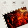 thumbnail image 6 of Elephant Stock Red Buddha Wall Art - Horizontal Canvas Wall Art - Living Room Wall Decor - People Canvas - Black And Red Decor - 51" x 34", 6 of 8