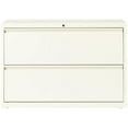 thumbnail image 4 of Hirsh 42-in Wide HL10000 Series Metal 2 Drawer Lateral File Cabinet Off White, 4 of 6