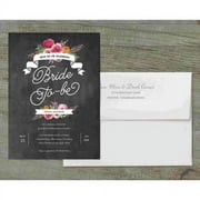 Rustic Shower Deluxe Bridal Shower Invitation