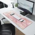 thumbnail image 2 of 31.5x11.8 PU Leather Desk Mat - Cute Pink & Waterproof, Perfect for Gaming or Office, 2 of 7