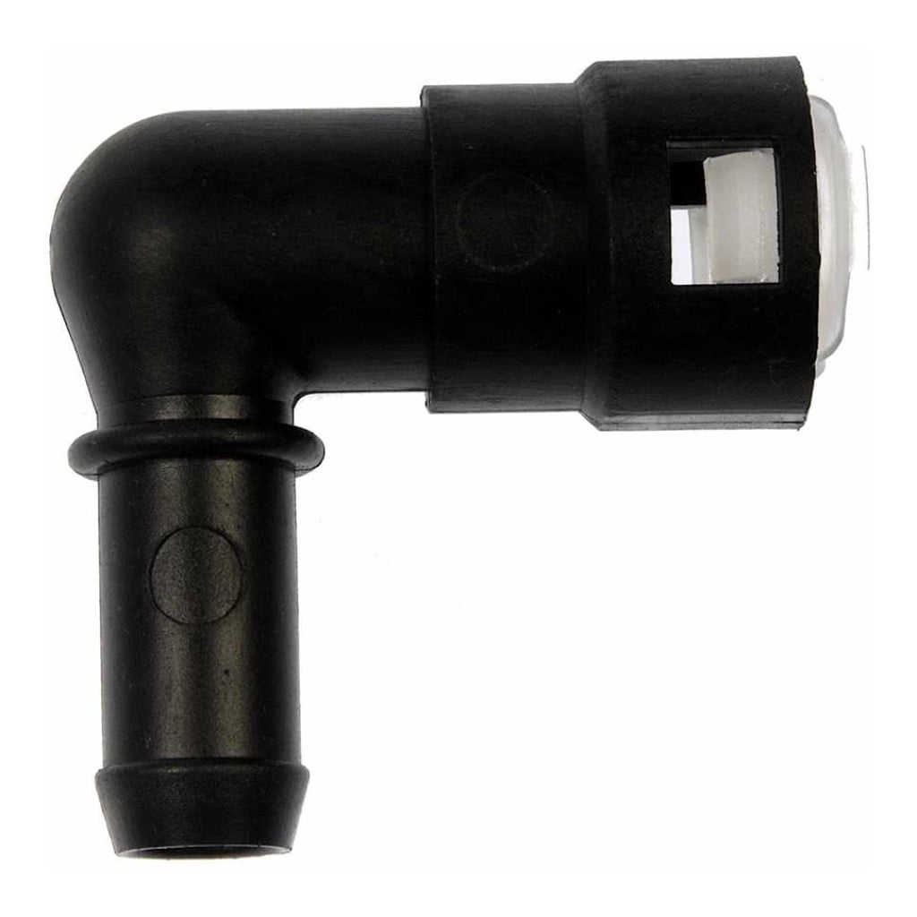 KarParts360 Hose Connector | Plastic | Quick Disconnect End 1 Type | Hose Barb End 2 Type | 90 degrees Fitting Angle | Quick Connect System