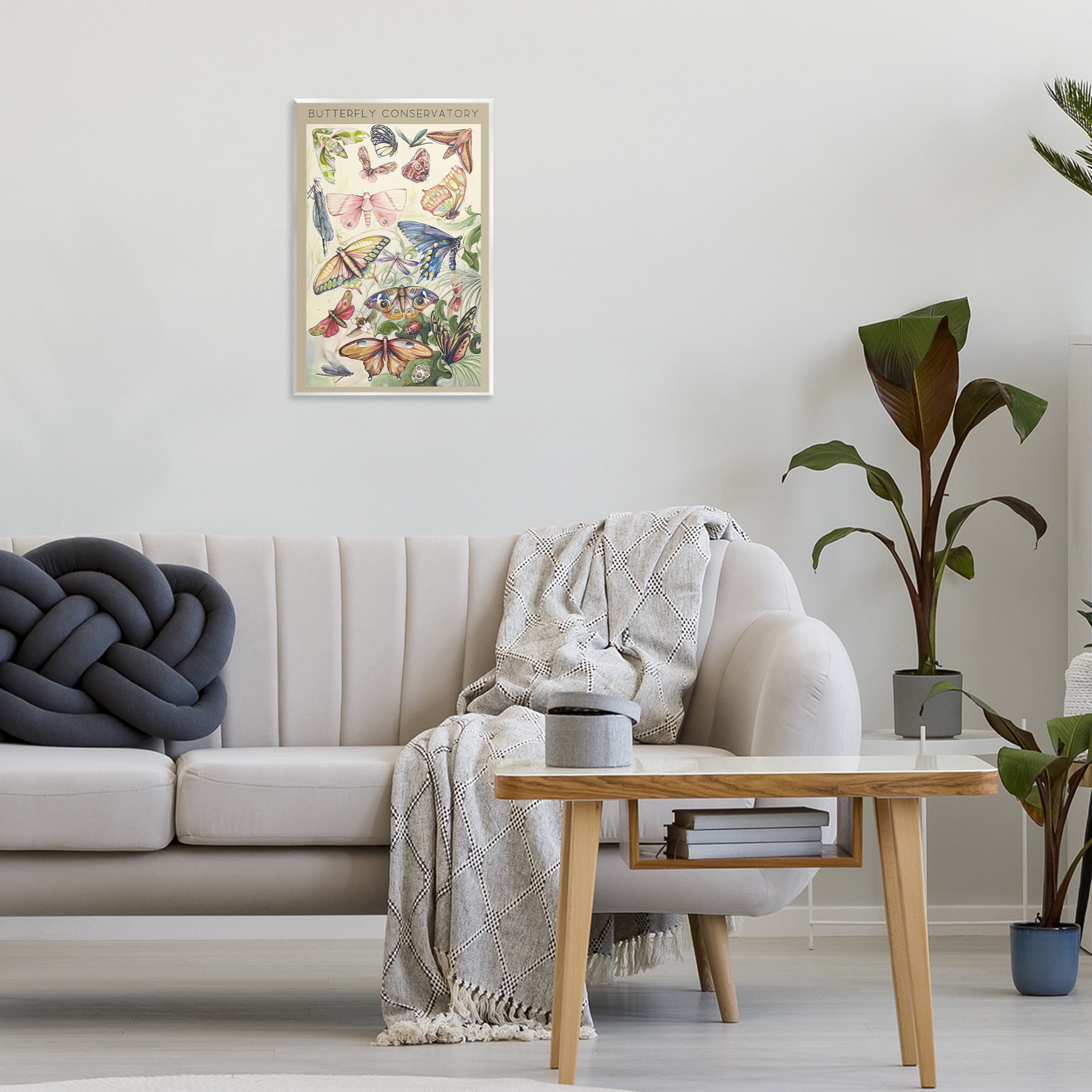 Stupell Industries Butterfly Conservatory Insects Wall Plaque Art, design by Diannart