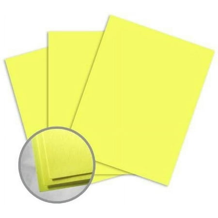 Astrobrights Lift-Off Lemon Paper - 8 1/2 x 14 in 60 lb Text Smooth 500 per Ream