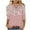 Pink Plus Size Blouse for Women_g, variant on CYMMPU Spring Tops V Neck Loose Fit Floral Printed 3/4 Sleeve Tunic Tops Summer Fashion Shirts Blouses for Women Dressy Casual Business Elegant Work Topss XXL