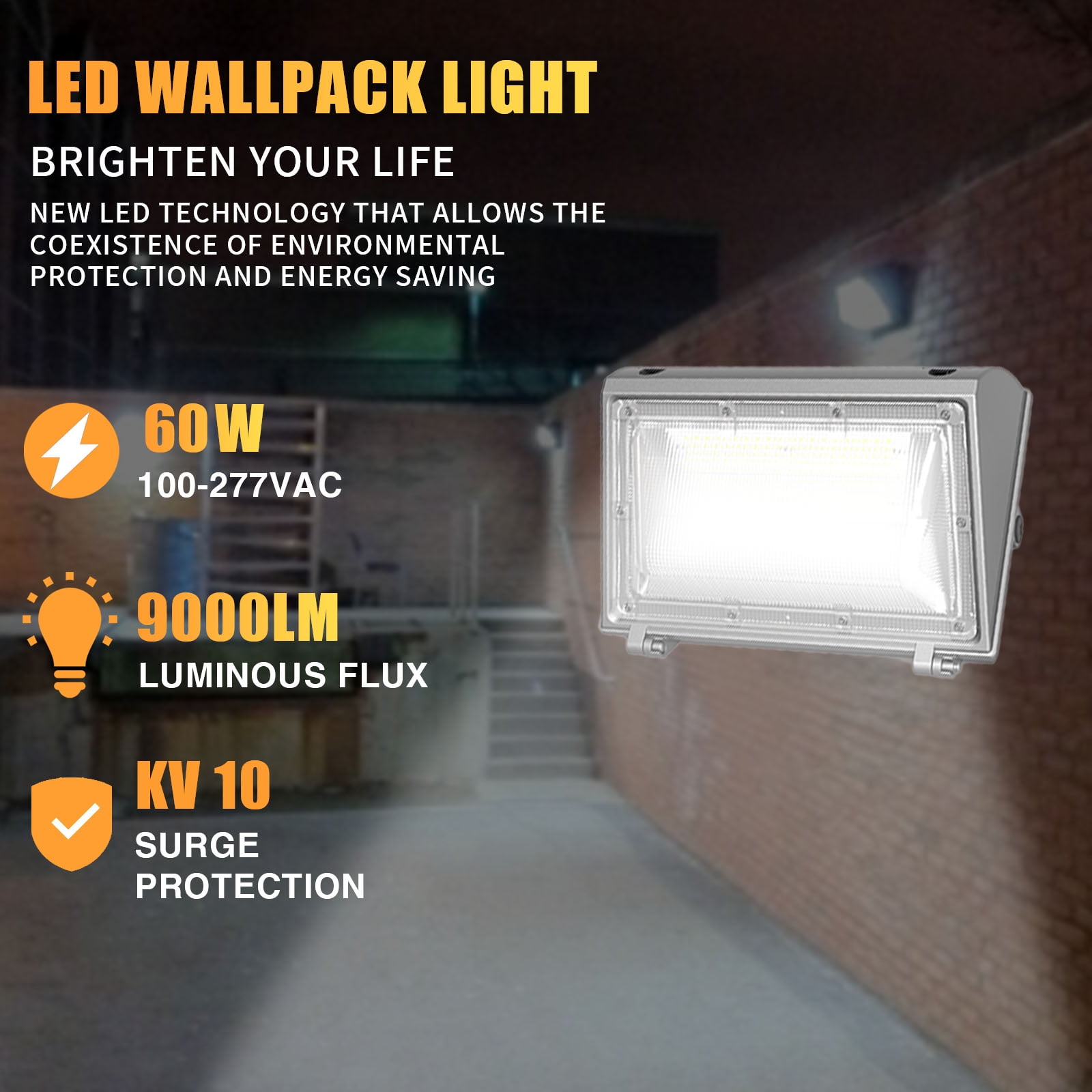 OKAYLEDLIGHT LED Wall Pack Light Fixture 60W 100W 120W Outdoor LED Wall Pack