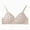 Beige, variant on Cotton Bras For Women Wirefree Wireless Comfort No Underwire Non Padded Seamless Bralette Soft Breathable Sleep Multi Color 32-40B/C/D