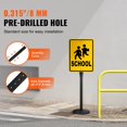 thumbnail image 4 of STAWAY Panneau de Signalisation Portable en U de 4 Pieds avec Roues - Base en Fonte Durable, Installation Facile, Idéal pour la Sécurité du Trafic et les Panneaux de Jardin, 4 of 9