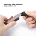thumbnail image 3 of Swiss Tech 18mm Snap-Off Utility Knife, Aluminum, TPR Cushion Grip Handle, 3 of 6