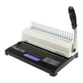 thumbnail image 1 of U12 Comb Binding Machine Manual Rubber Ring Clip 21 Hole Binding Machine A4 Paper Document Punching Machine Voucher Binding Mach ,Pinpoint Punching, 1 of 6