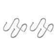 thumbnail image 4 of Inteprter Gancho de almacenamiento en forma de S doble de acero inoxidable para baño, cocina, pared, puerta, organizador, accesorios 50x73mm 2piezas Inteprter CBP073584, 4 of 5