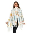 thumbnail image 3 of FORMRS Womens Scarf Winter Soft Long Big Warm Shawls Wrap Tassel Scarves, Rainbows Pattern, 3 of 9