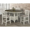 thumbnail image 1 of Baltimore 5-Piece Counter Set, White/Espresso, 1 of 7