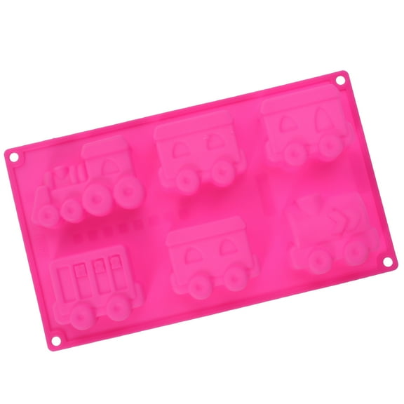 HOMEMAXS 6 Cavity Baking Accessories Train Cake Mold Baking Cake Decorating Tools