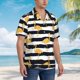 thumbnail image 3 of Fotbe Gold Flamingo Camisa Hawaiana para Hombre Unisex – Camisa Casual de Verano con Botones de Manga Corta de Algodón y Lino,3X-Large, 3 of 7