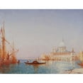 thumbnail image 3 of Félix Ziem 14x12 Black Modern Framed Museum Art Print Titled - Venice, the Salute. Morning Effect (1860-1890), 3 of 5