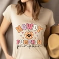 thumbnail image 4 of Howdy Pumpkin T-Shirt | Cute Pastel Halloween Fall Shirt, Gold, Size M, 4 of 6