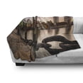 thumbnail image 3 of Massachusetts Soft Flannel Fleece Blanket, Fan Pier Park with Boston City Skyline Modern Urban Life Themed Design Print, Cozy Plush for Indoor and Outdoor Use, 50" x 70", Multicolor, by Ambesonne, 3 of 6