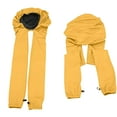 thumbnail image 5 of Ferjadq Bonnet for Women 2 In 1 Long Braids Braids Protection Sleeping Bonnets Breathable Braids Curly Hair Sleep Cap(Yellow), 5 of 7