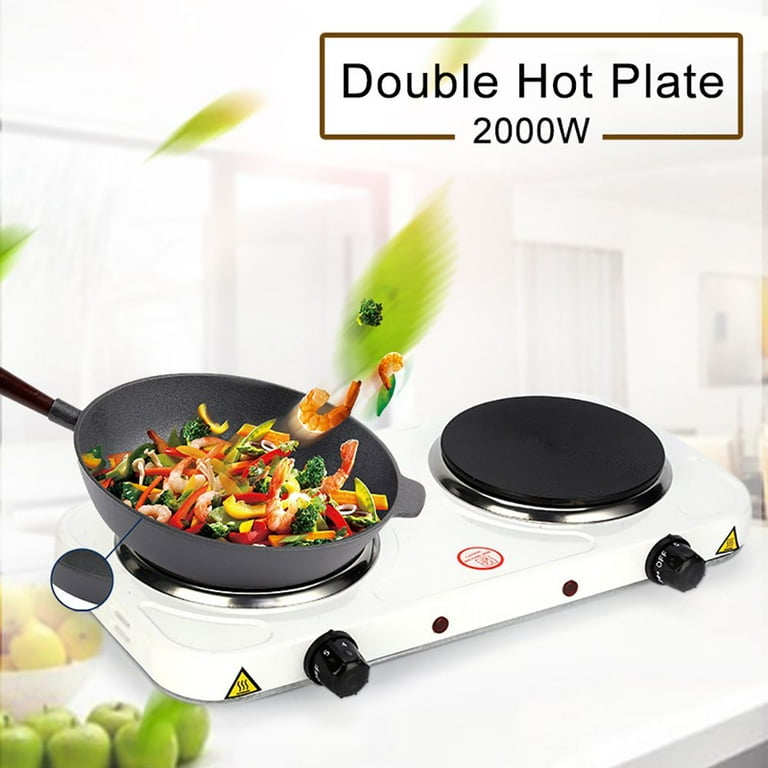Portable Cook Heater Kitchen Cooker Travel Hotplate Double Burner Frying  Pan Electric Hot Plate Stove - Walmart.com
