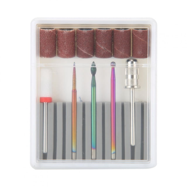 Brocas para uñas, Brocas para uñas Aleación de pedicura Cabezal de pulido de uñas Juegos de cabezales de pulido de uñas Meticulosamente diseñados