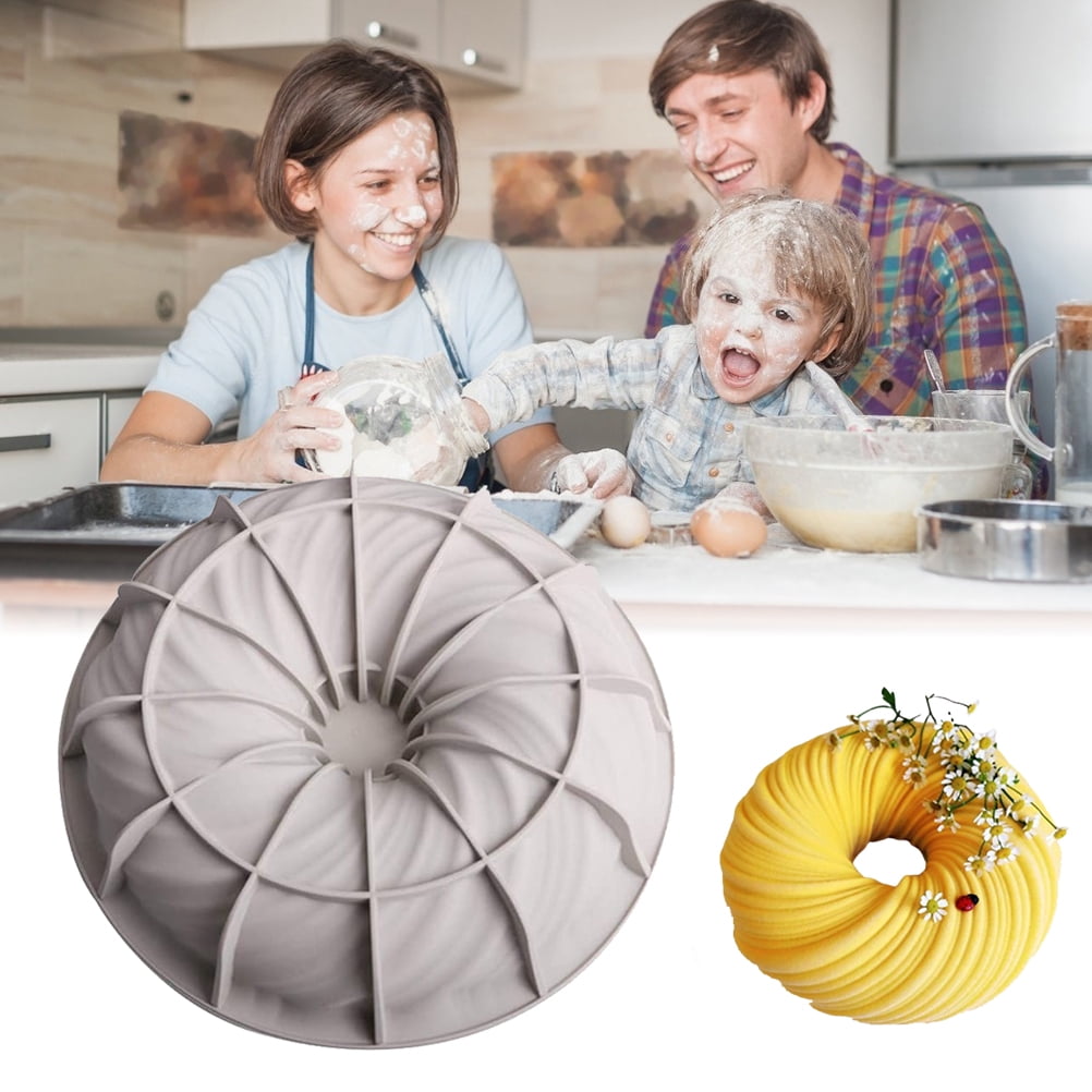 Moule à Gâteau Rond En Silicone - 10,2 Cm - Antiadhésif Et Réutilisable - Pour Desserts, Gelée, Mousse - Rouge