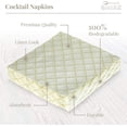thumbnail image 4 of DISPOSABLE QUILTED LUNCHEON NAPKINS | European Made | for Upscale Wedding and Dining | 16 pc | Ivory, 4 of 5