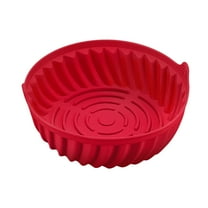 Reusable Silicone Fryer Basket Liners | 7.5 Inch Round Pot Liners for 4.2QT  Air Fryers | BPA-Free Non-Stick Cooking Accessories | Dishwasher Safe | 1-Pack