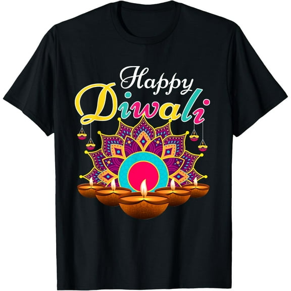 Happy Diwali Funny Festival Costume Lights Matching Family T-Shirt