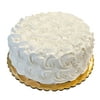 DEZICAKES Fake Cake White Wedding Cake Rosette Large Fake Cake Prop Decoration Dezicakes