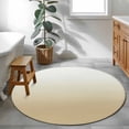 thumbnail image 3 of Farm Yellow 4FT Round Area Rugs for Living Room Gradient Ultra-Thin Non-Slip Round Rugs Machine Washable Low Pile Circle Carpet for Bedroom Kitchen Nursery, 3 of 9
