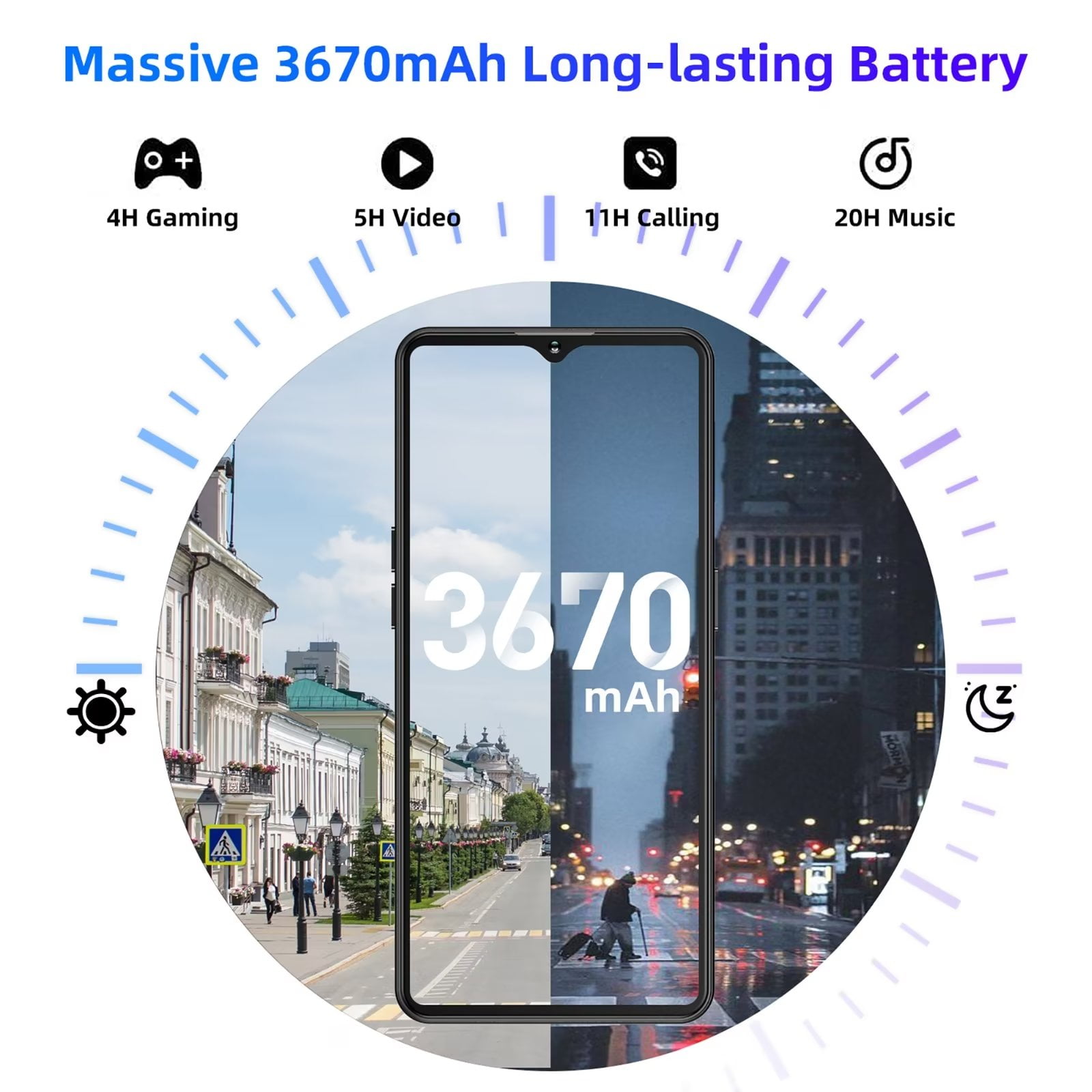 XGODY 4G T-Mobile Unlocked Cell Phones, 6.6" 15MP Unlocked Android Phones,16GB Dual Sim Smartphone,Black