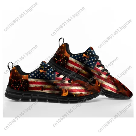

USA Flag Sports Shoes Mens Womens Teenager Kids Children American Soccer Football Casual Custom High Quality Couple Sneakers