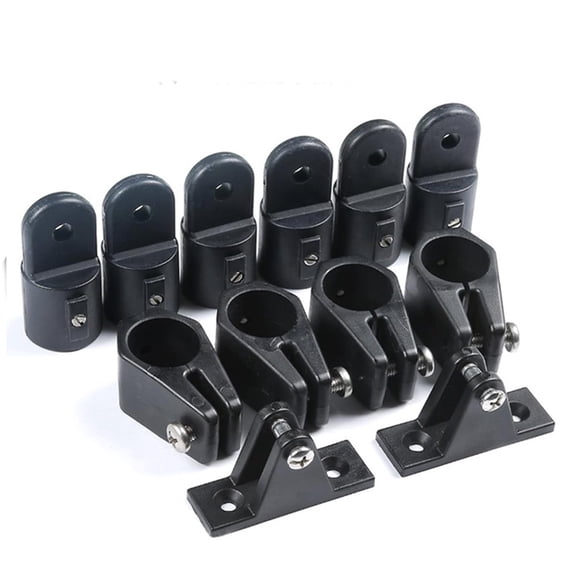 LADYGYM Bimini Top Fitting Hardware Set Fit 1" Boat Jaw Slide,Cap Eye End,Deck Hinge with Screws bimini top hardware kit (12Pcs)