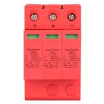 DC Power Surge Protector, DC Surge Protector, Replaceable Built-in Over-Current 3P 3.0KV Surge Protective Device, For Protection