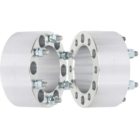 SCITOO 2X 6x5.5 12x1.5 108mm 3" Wheel Spacers 6x139.7 Silver fits for 2004-2012 for Canyon Wheel Spacers 1979-1982 for D50 Wheel Spacers
