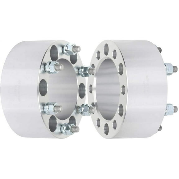SCITOO 2X 6x5.5 12x1.5 108mm 3" Wheel Spacers 6x139.7 Silver fits for 2004-2012 for Canyon Wheel Spacers 1979-1982 for D50 Wheel Spacers