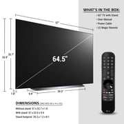LG 65 Class 4K UHD Smart OLED C1 Series TV with AI ThinQ® OLED65C1PUB