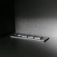thumbnail image 5 of 69" Wall-Mounted Floating TV Stand with 16-Color LED Lighting & Storage Cabinet for 55-65" TVs, Modern Media Console with Cable Management, Black, 5 of 7