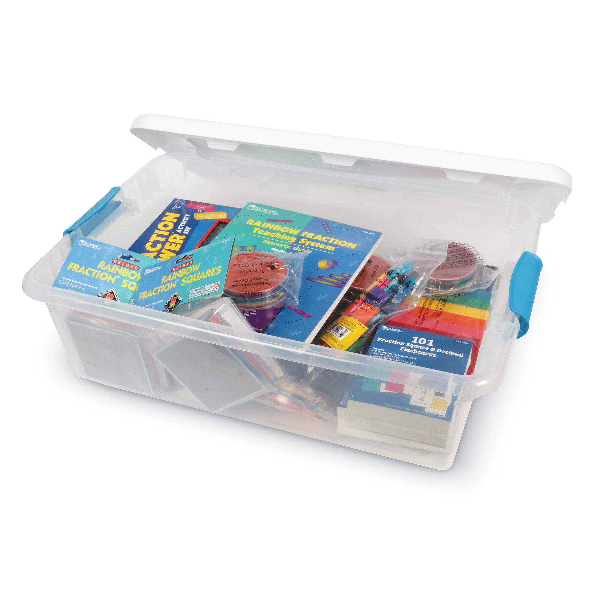 Learning Resources Rainbow Fraction Teaching System Kit, Early