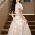 thumbnail image 2 of Elegant French-Inspired Evening Dress, Sexy & Graceful for Wedding & Party, 2 of 9